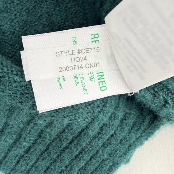 J.Crew Supersoft Yarn Turtleneck Sweater Women S Green Wool Alpaca Blend Cozy - Picture 10 of 15